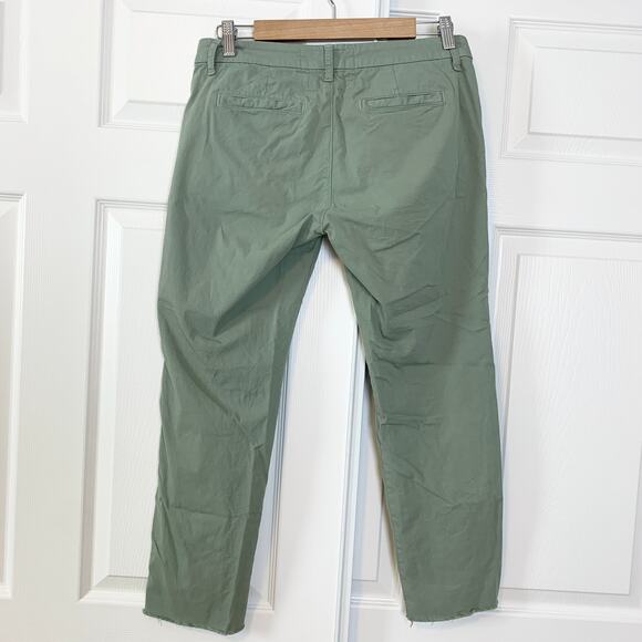 Frank & Eileen Wicklow Italian Twill Chino Cropped Trouser Pant Rosemary Size 4 - Picture 5 of 7